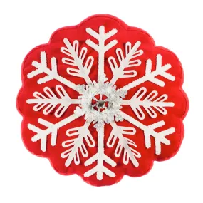 16" Snowflake Shaped Pillow,4sp21001