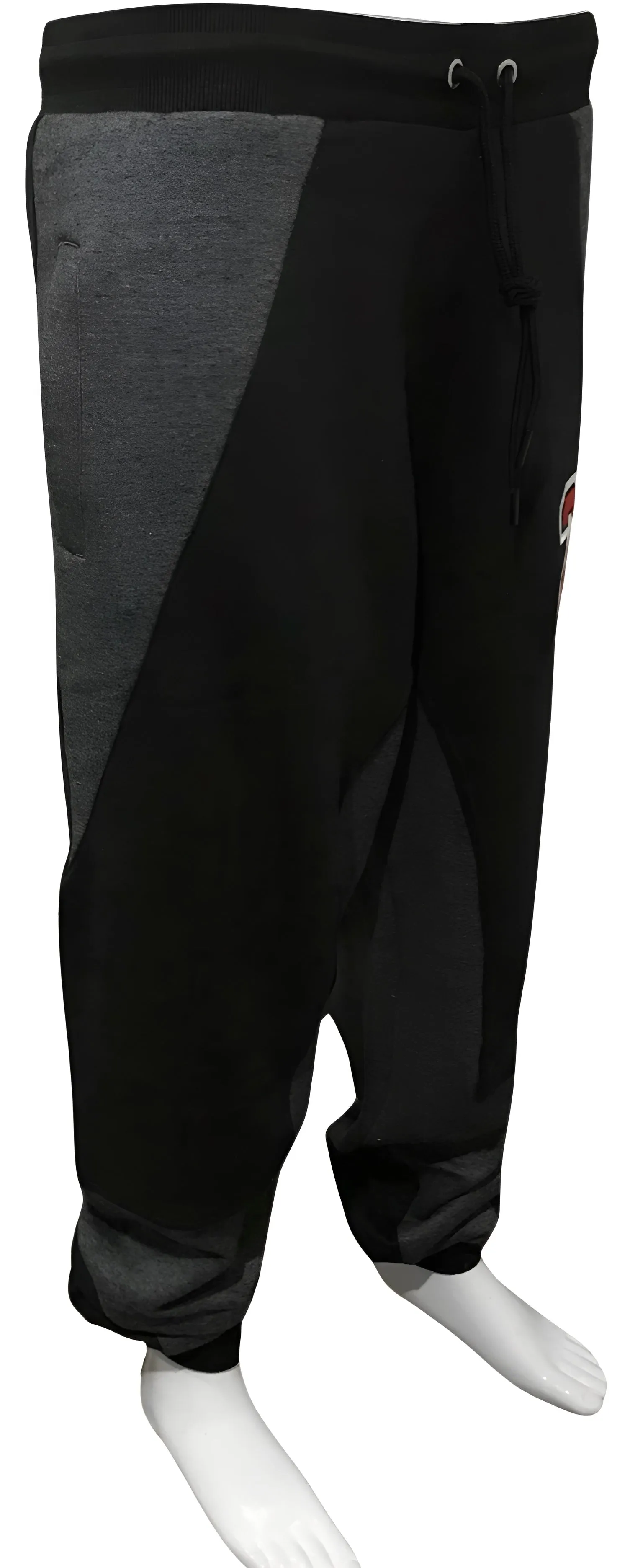 ^23^ (BLACK-DARK GREY) LUXURY JOGGER SWEATPANTS (CUT & SEW)