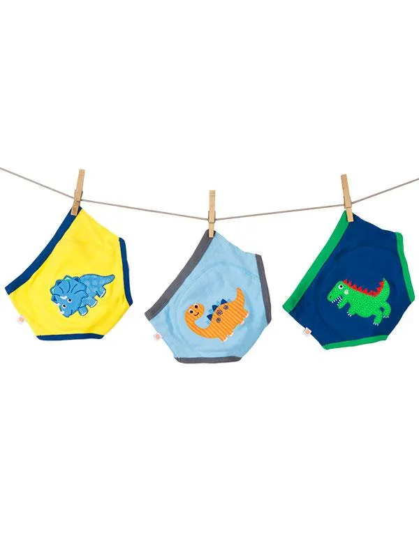 3 Piece Organic Potty Training Pants Set - Boys - Jurassic Pals