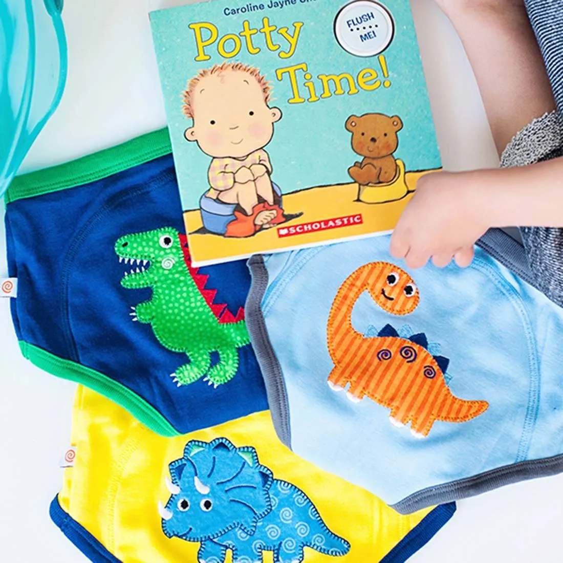 3 Piece Organic Potty Training Pants Set - Boys - Jurassic Pals