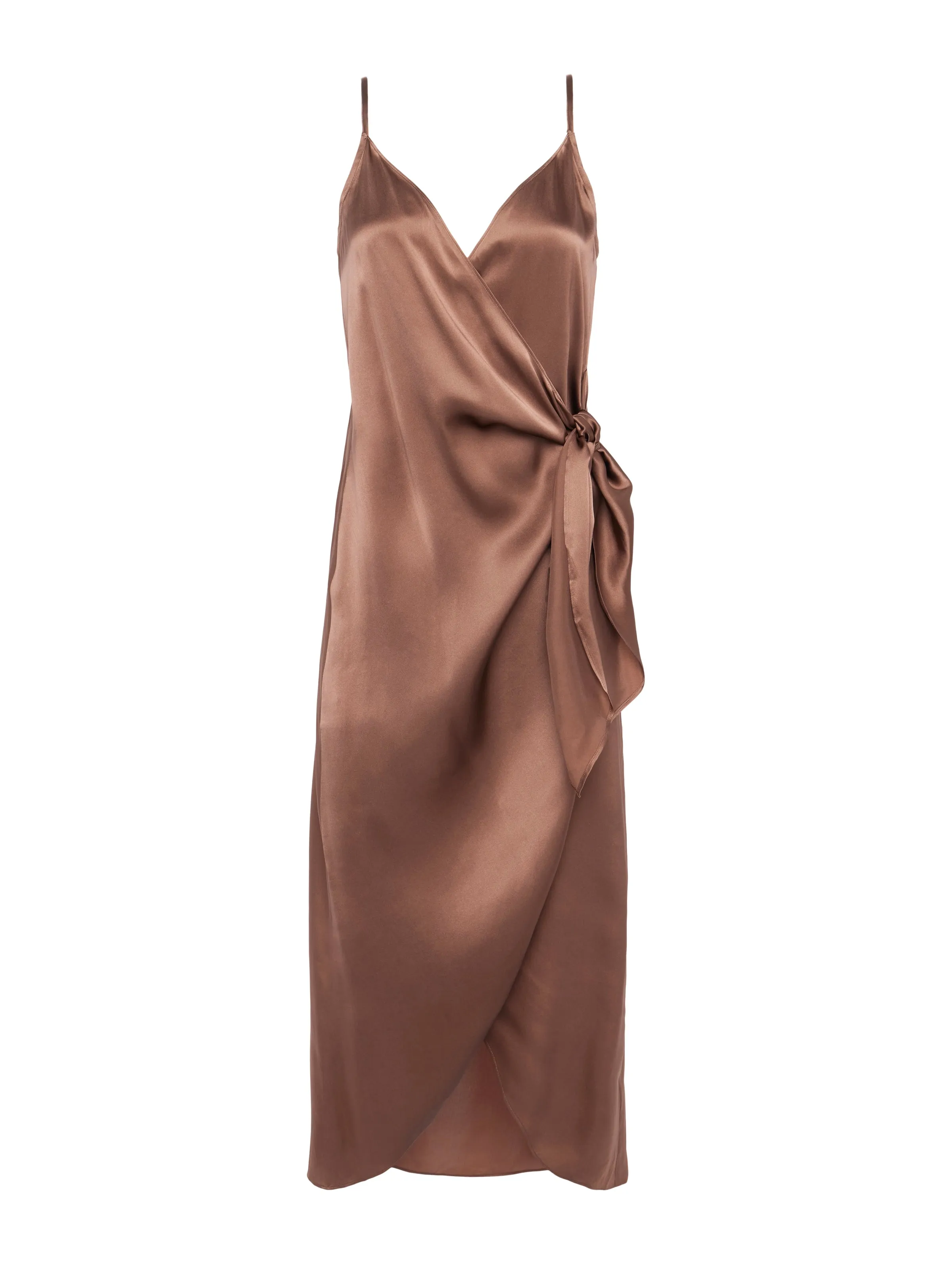 Amilia Silk Wrap Dress