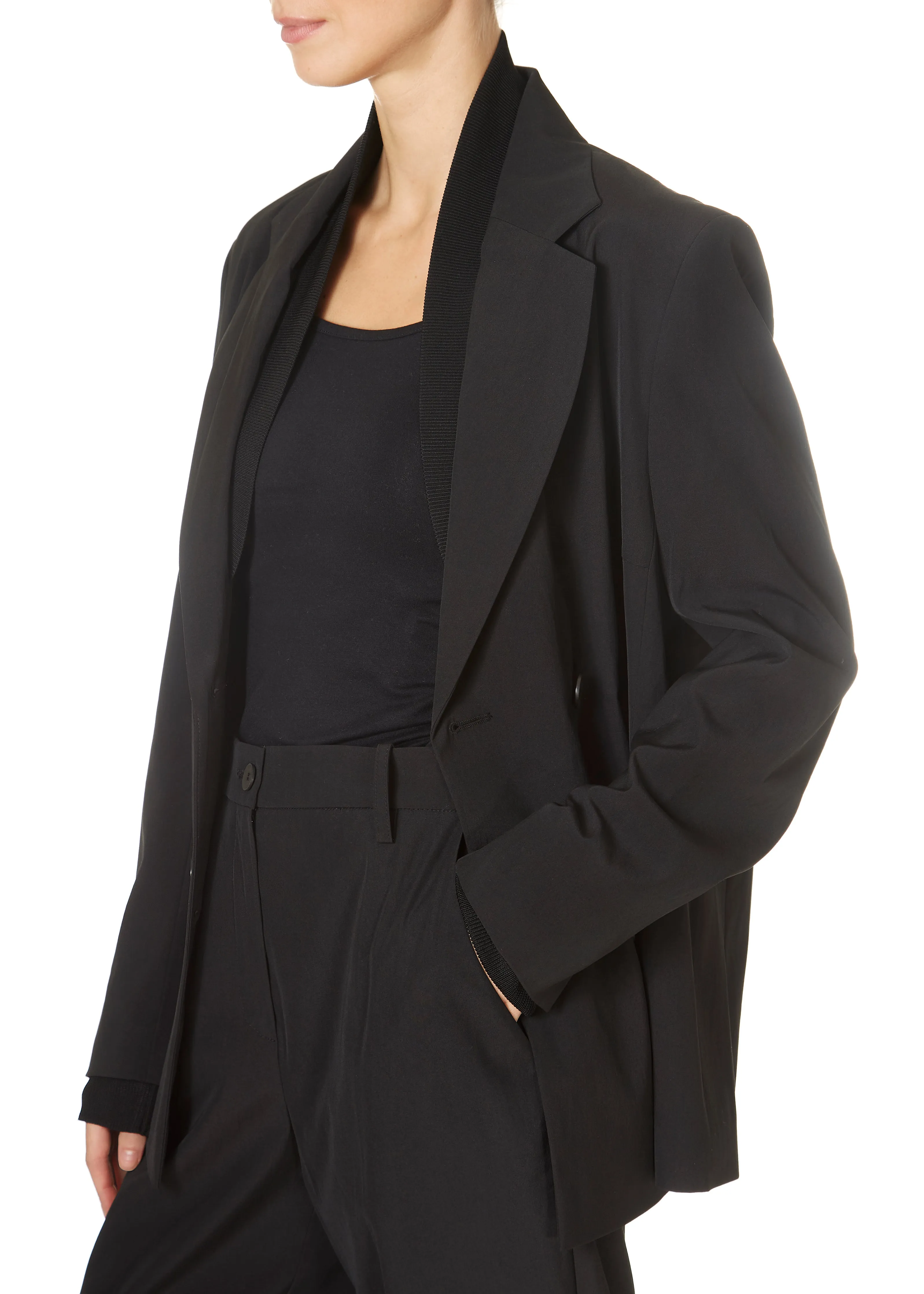 Annette Gortz Sena 'Black Wool Blend Blazer'