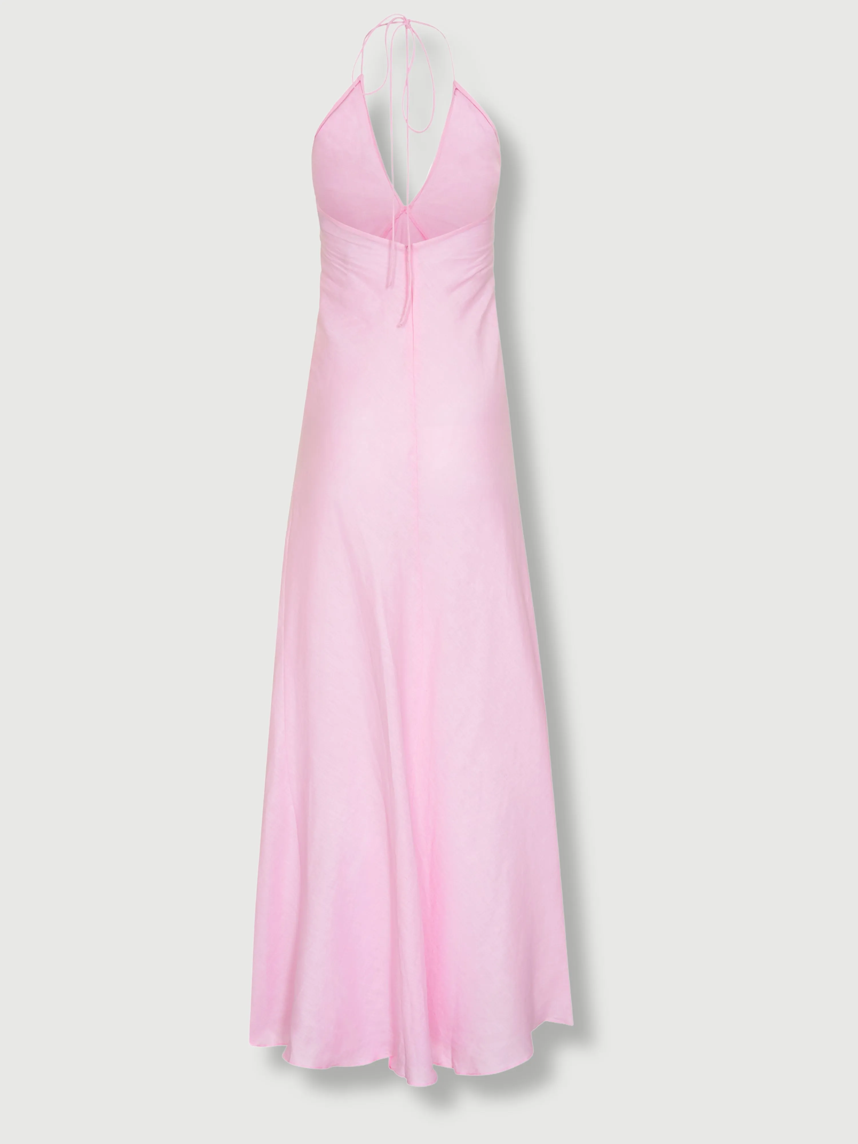 Athena Linen Maxi Dress Pink