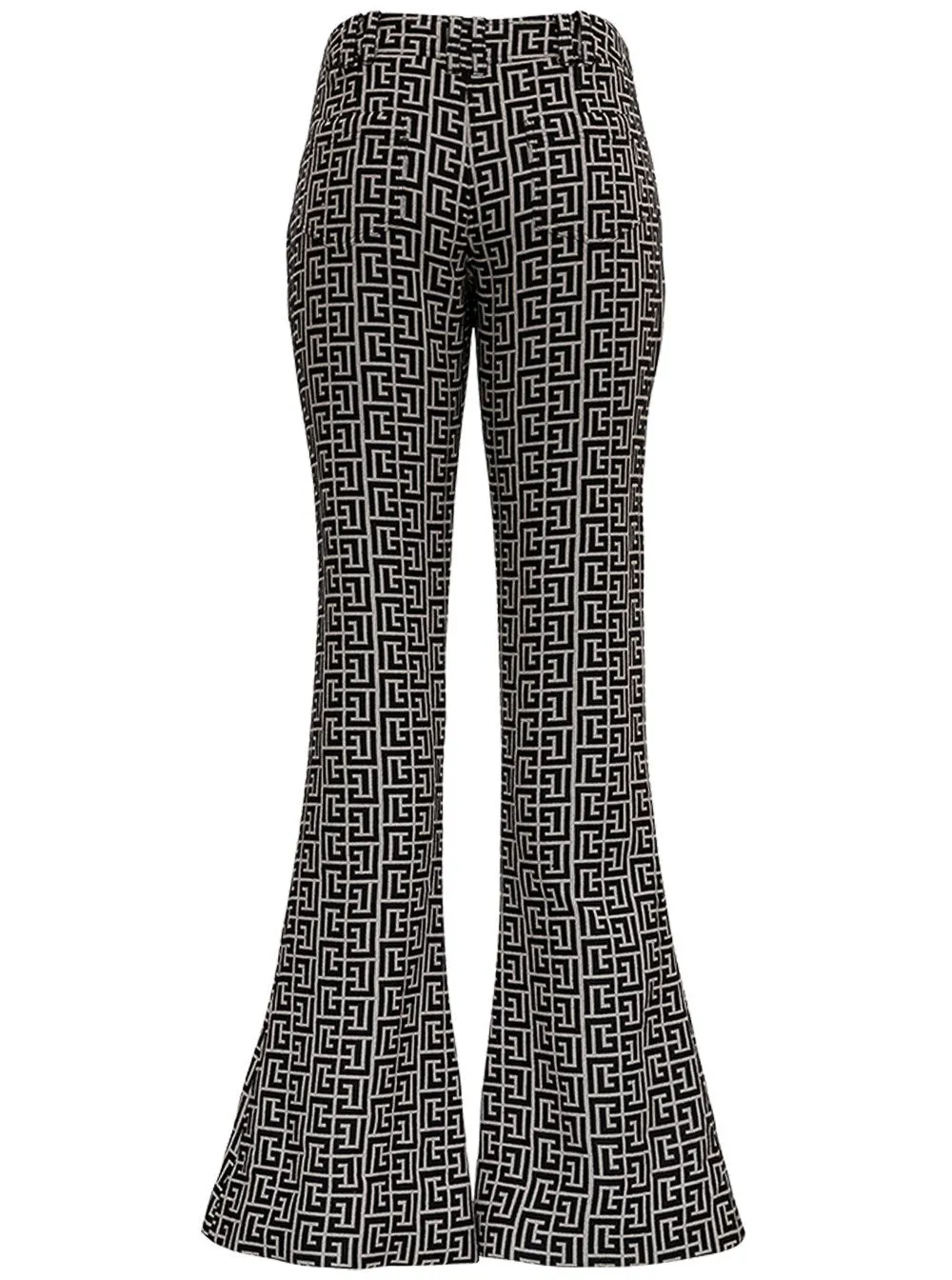 Balmain Monogram Flared Bootcut Pants