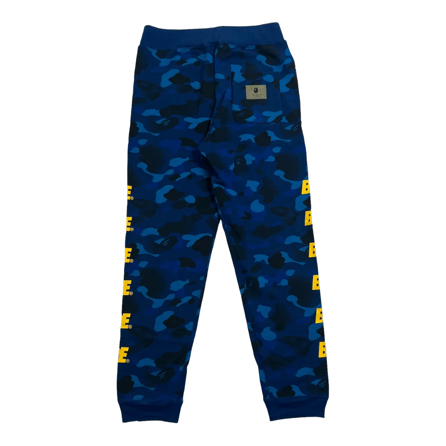 Bape Camo Logo Sweatpants Blue