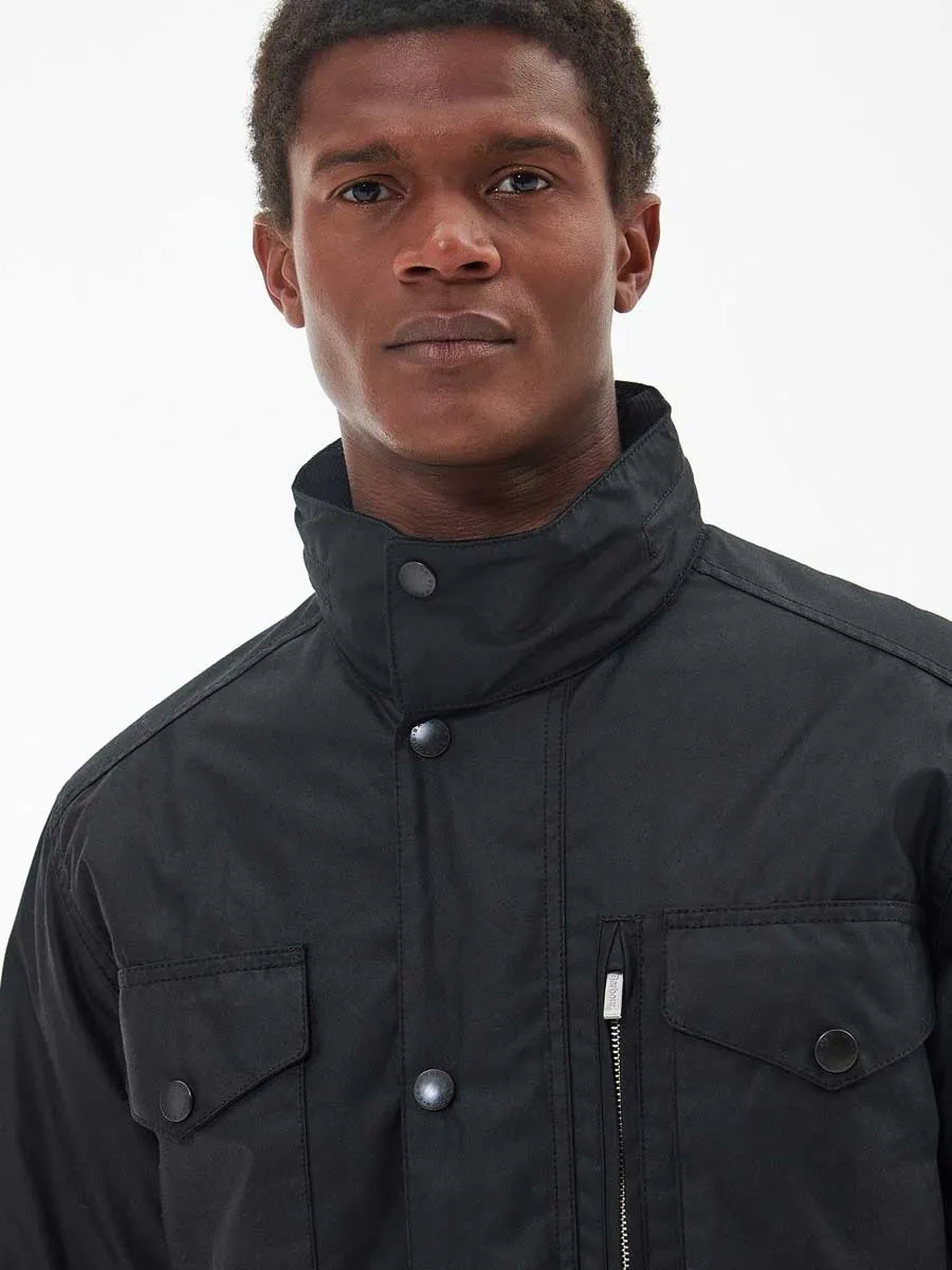 BARBOUR Sapper Wax Jacket - Mens - Black