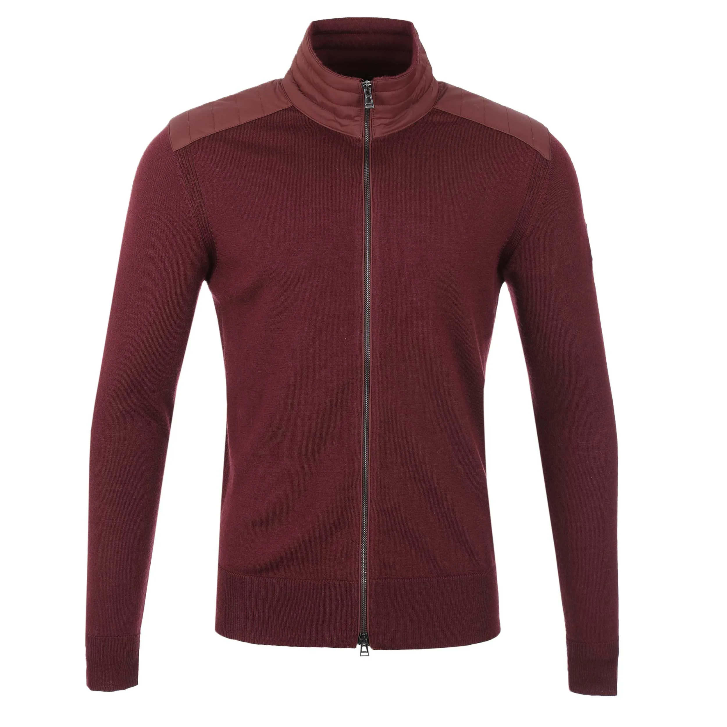 Belstaff Kelby Zip Cardigan in Redwood