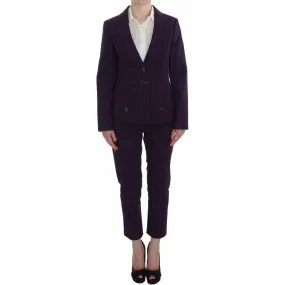 BENCIVENGA Elegant Striped Pant & Blazer Suit