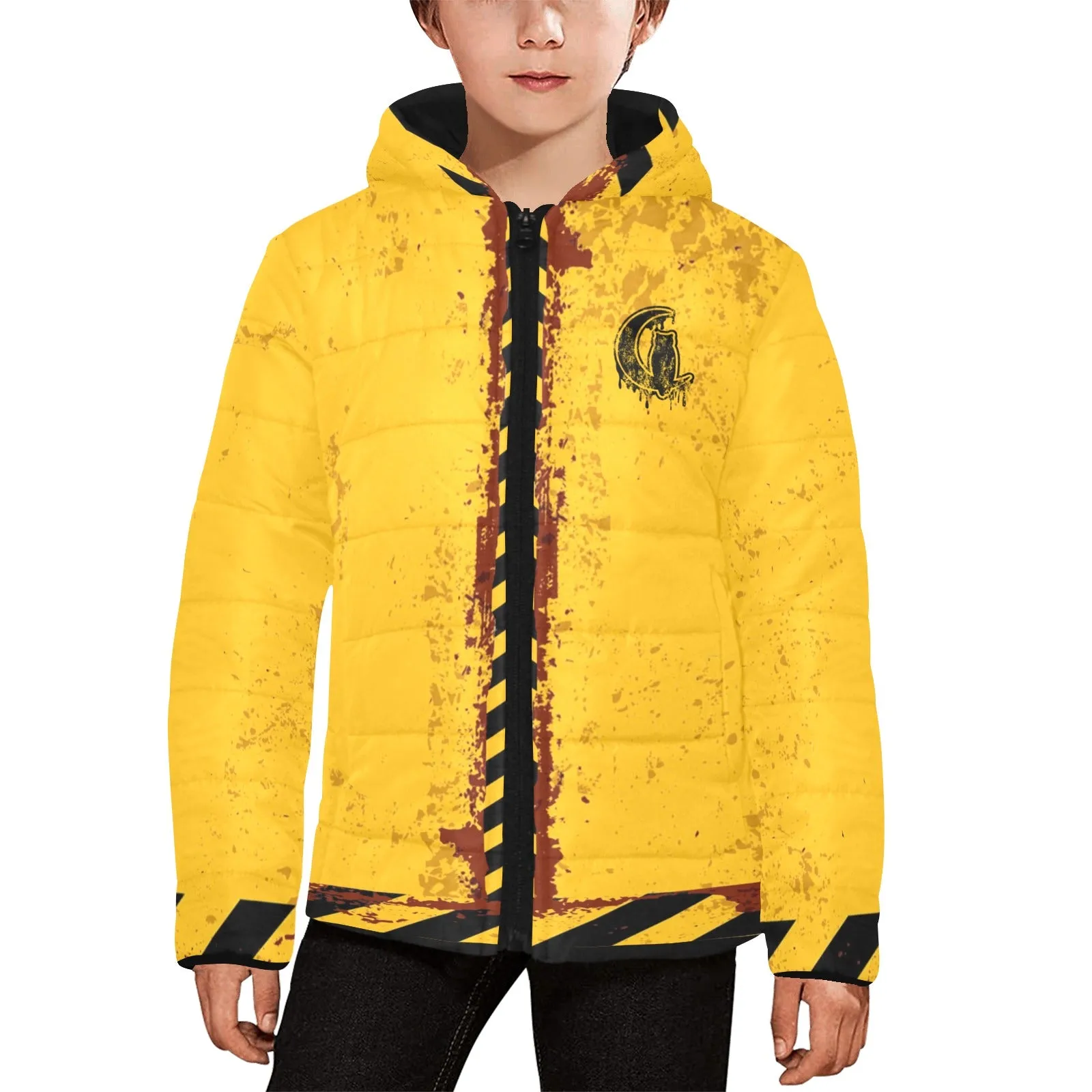 BEWARE Kids' Padded Hooded Jacket