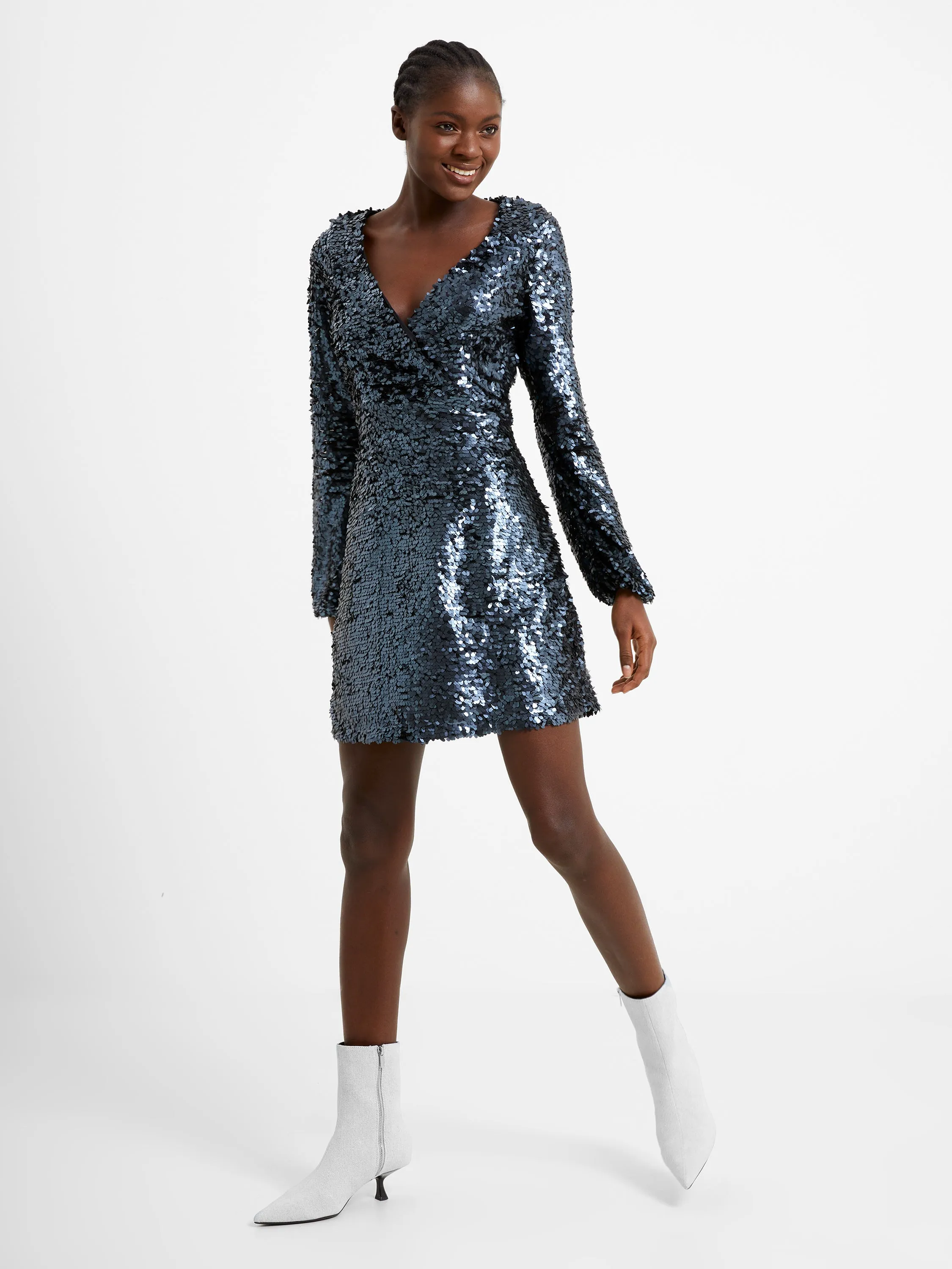 Bisma Sequin Wrap Dress