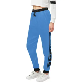 BLACC BORDER BLUESKY Women's All Over Print Sweatpants