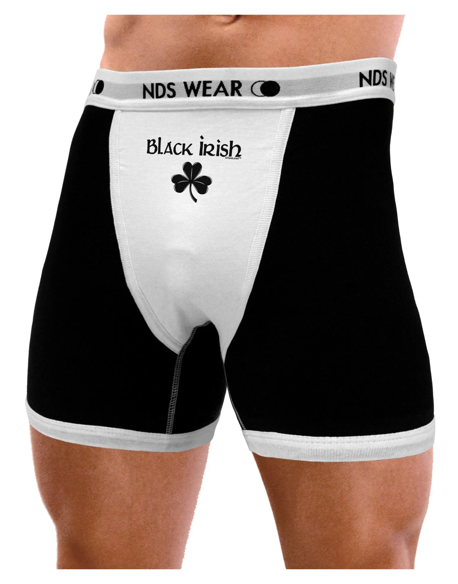 Black Irish Mens Boxer Brief Underwear