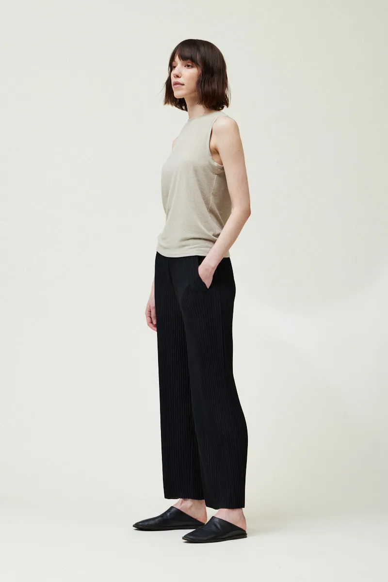 Black Pleated Pants