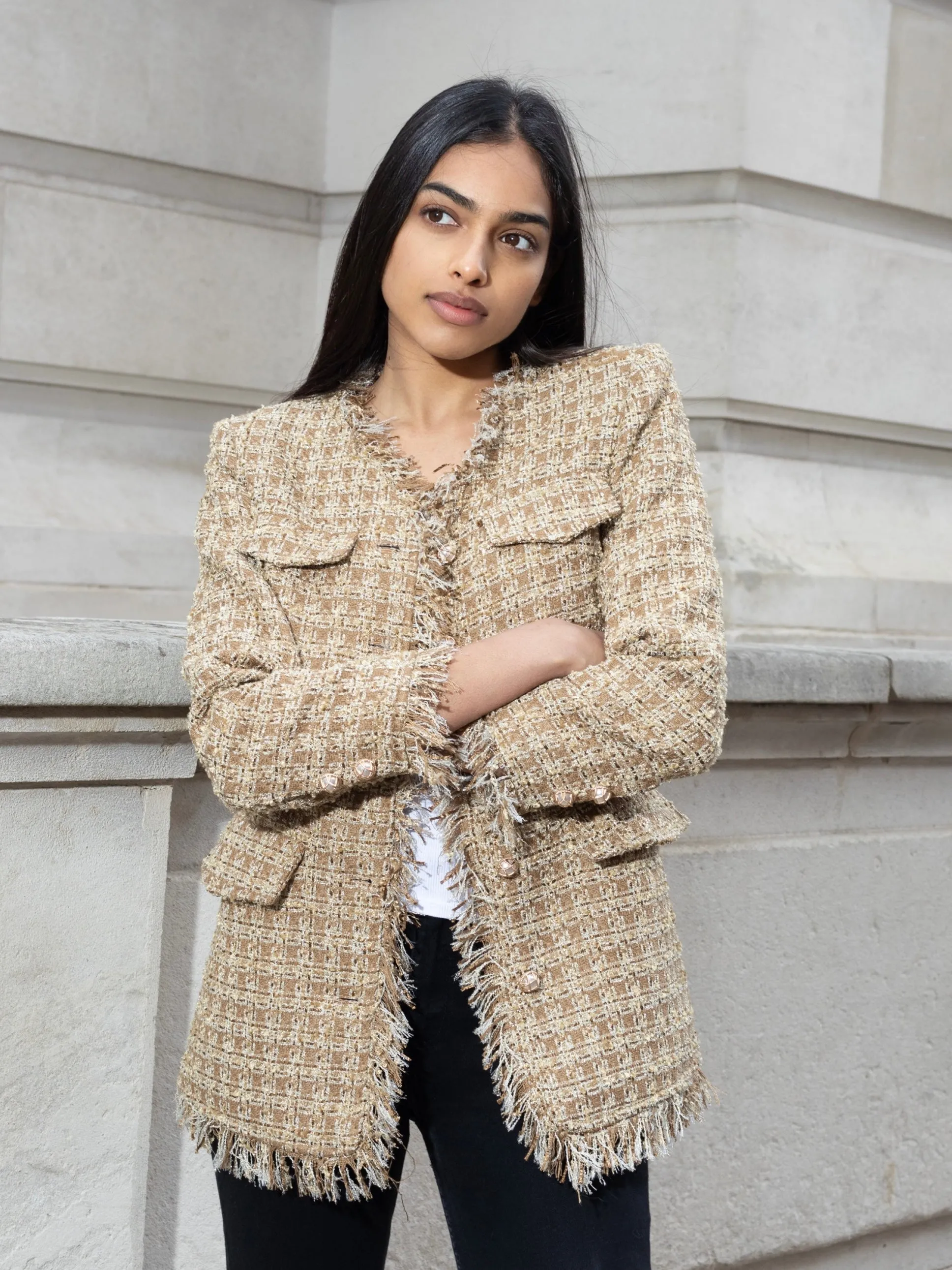 Blair Gold Tweed Blazer