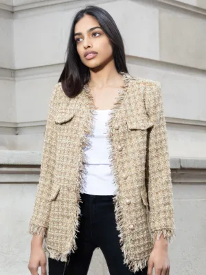 Blair Gold Tweed Blazer