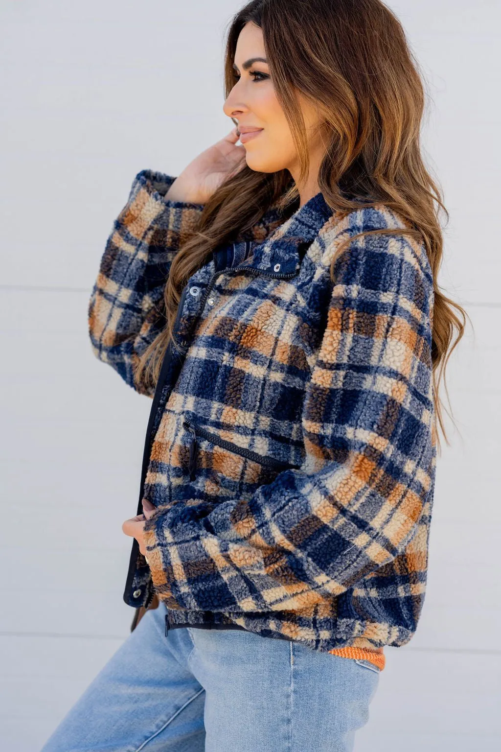 Blessings Plush Plaid Shacket