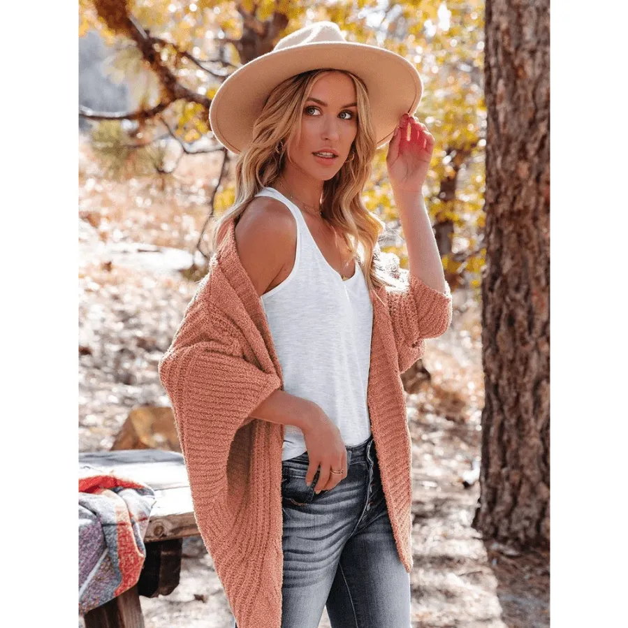 Boho Knit Batwing Cardigan