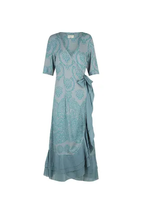 Bonny Wrap Dress - Filagree Ocean