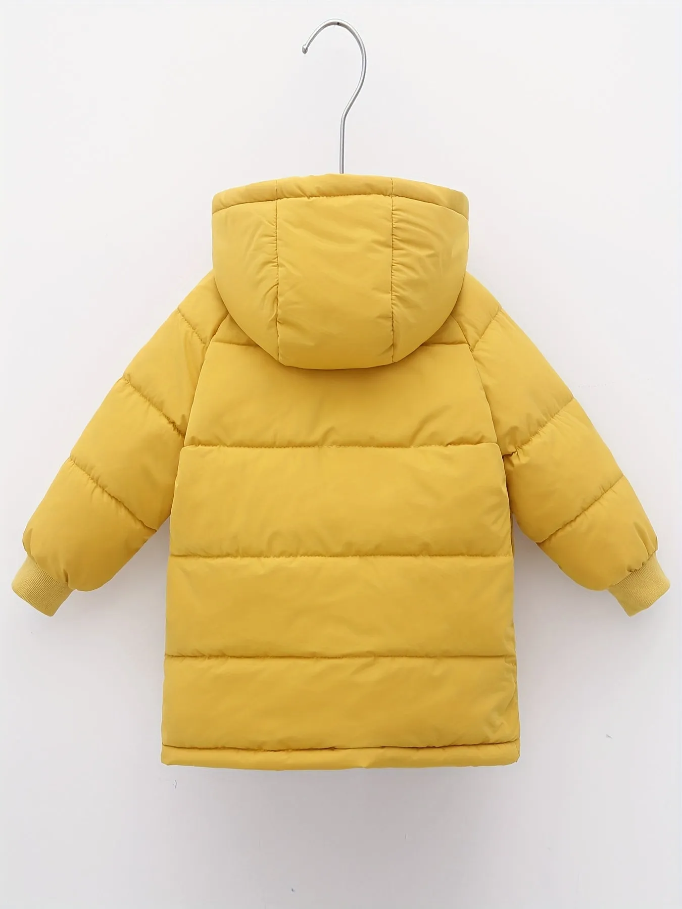 Boys Casual Thick Warm Mid-length Hooded Jacket, Zip Up Coat, Boy's Clothes For Winter Outdoor, As Gift