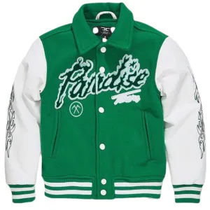 Boys Varsity Paradise Team Jacket (Green) - 91632BGRN