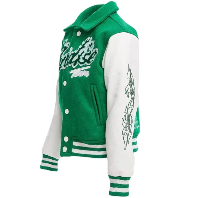 Boys Varsity Paradise Team Jacket (Green) - 91632BGRN