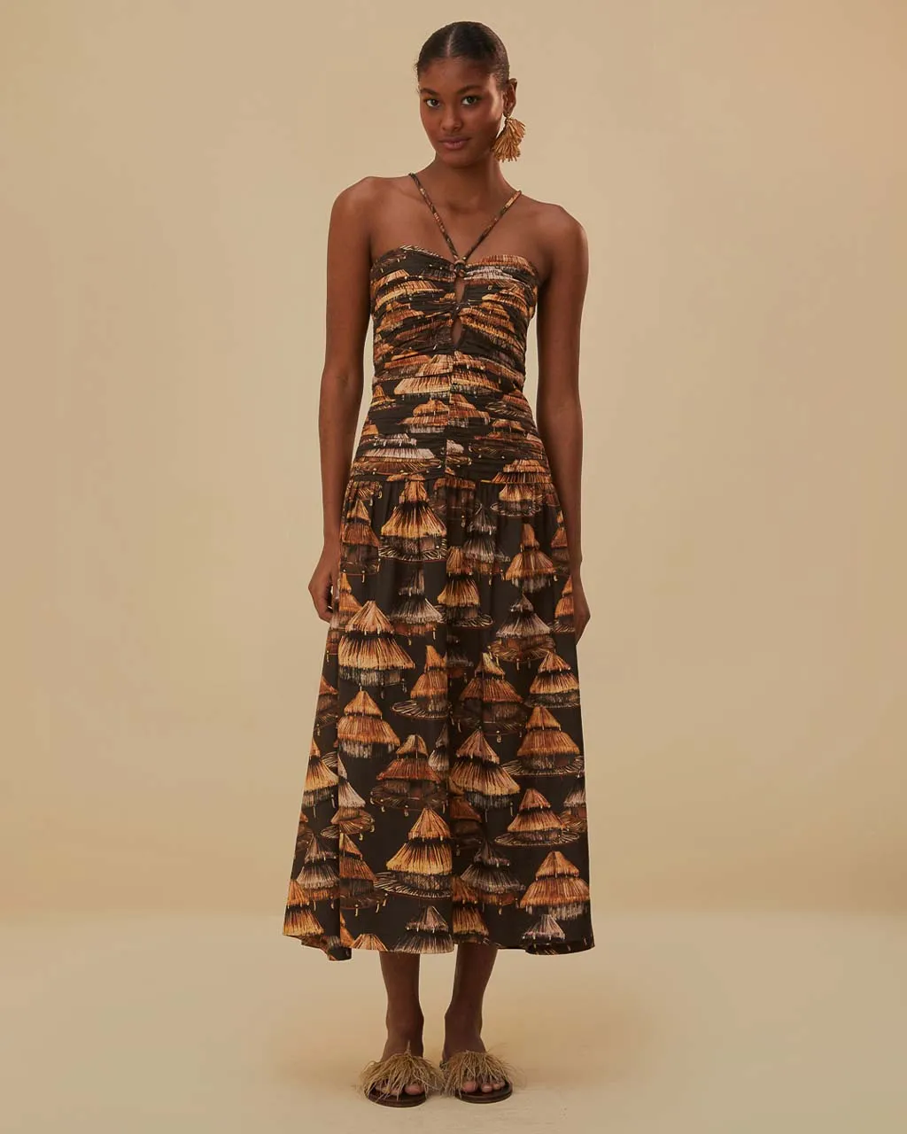 Brown Shuhu Maxi Dress