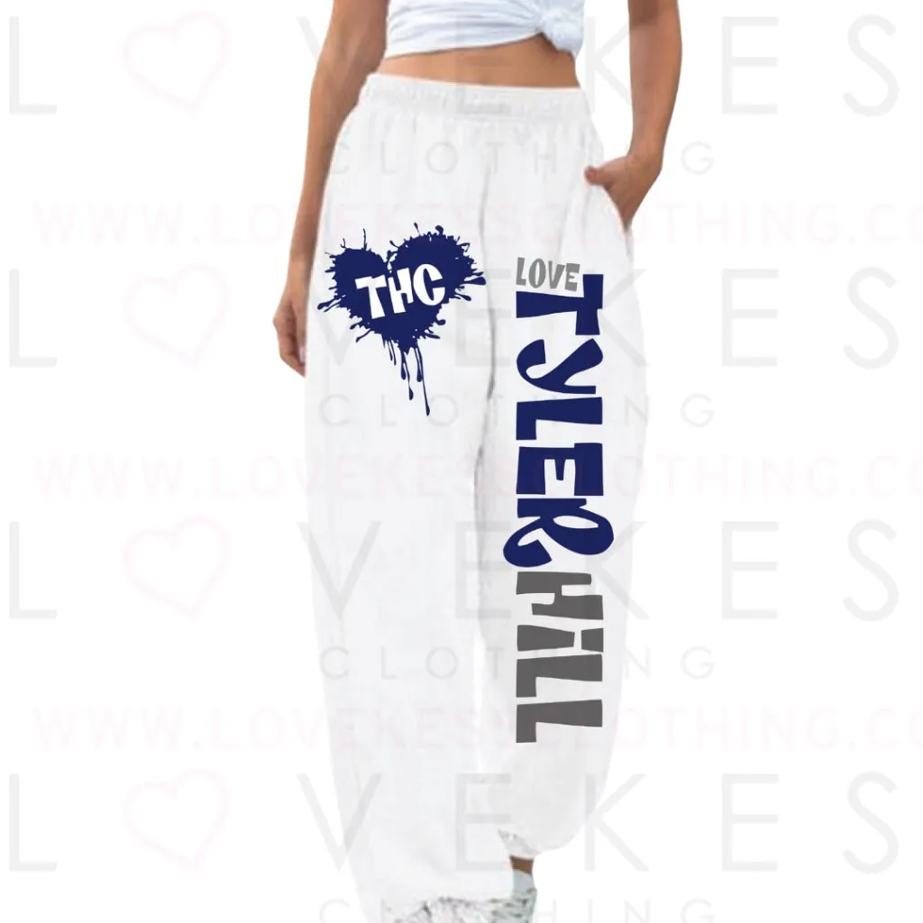 Camp Splatter Dripping Heart Sweatpants