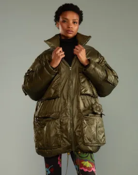 Cargo Pocket Puffer Coat