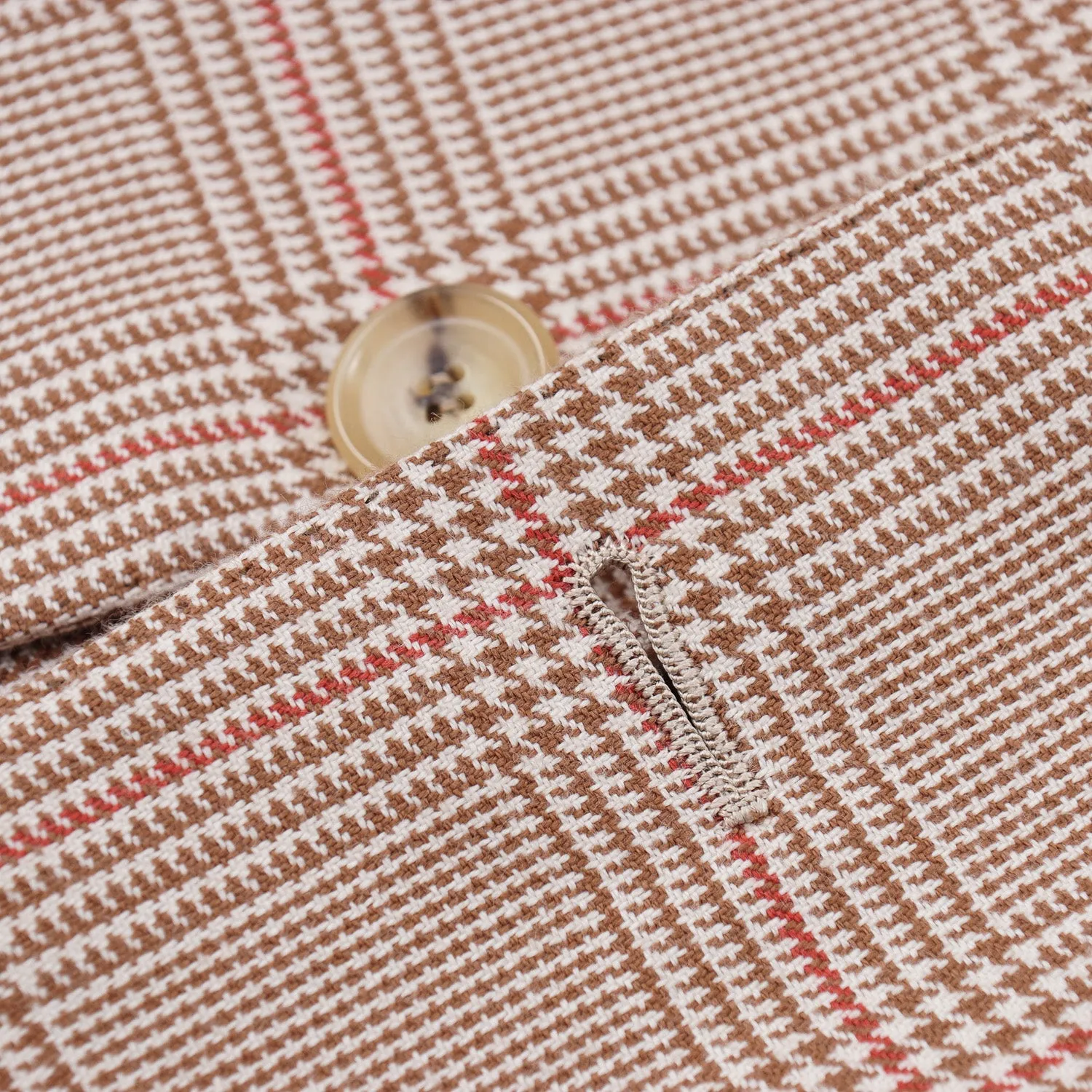 Cesare Attolini Layered Check Cotton Sport Coat