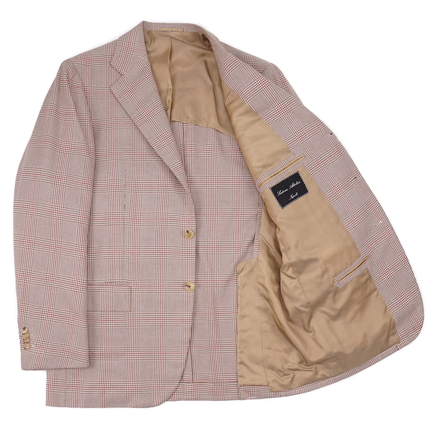 Cesare Attolini Layered Check Cotton Sport Coat