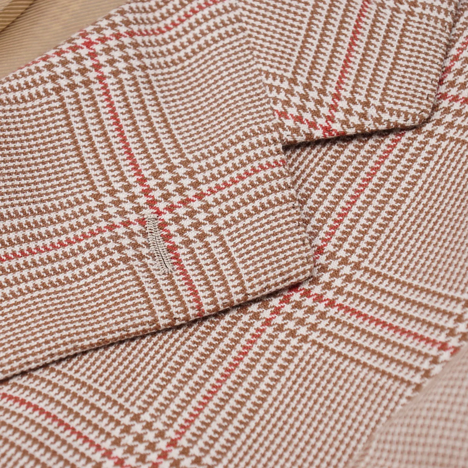 Cesare Attolini Layered Check Cotton Sport Coat