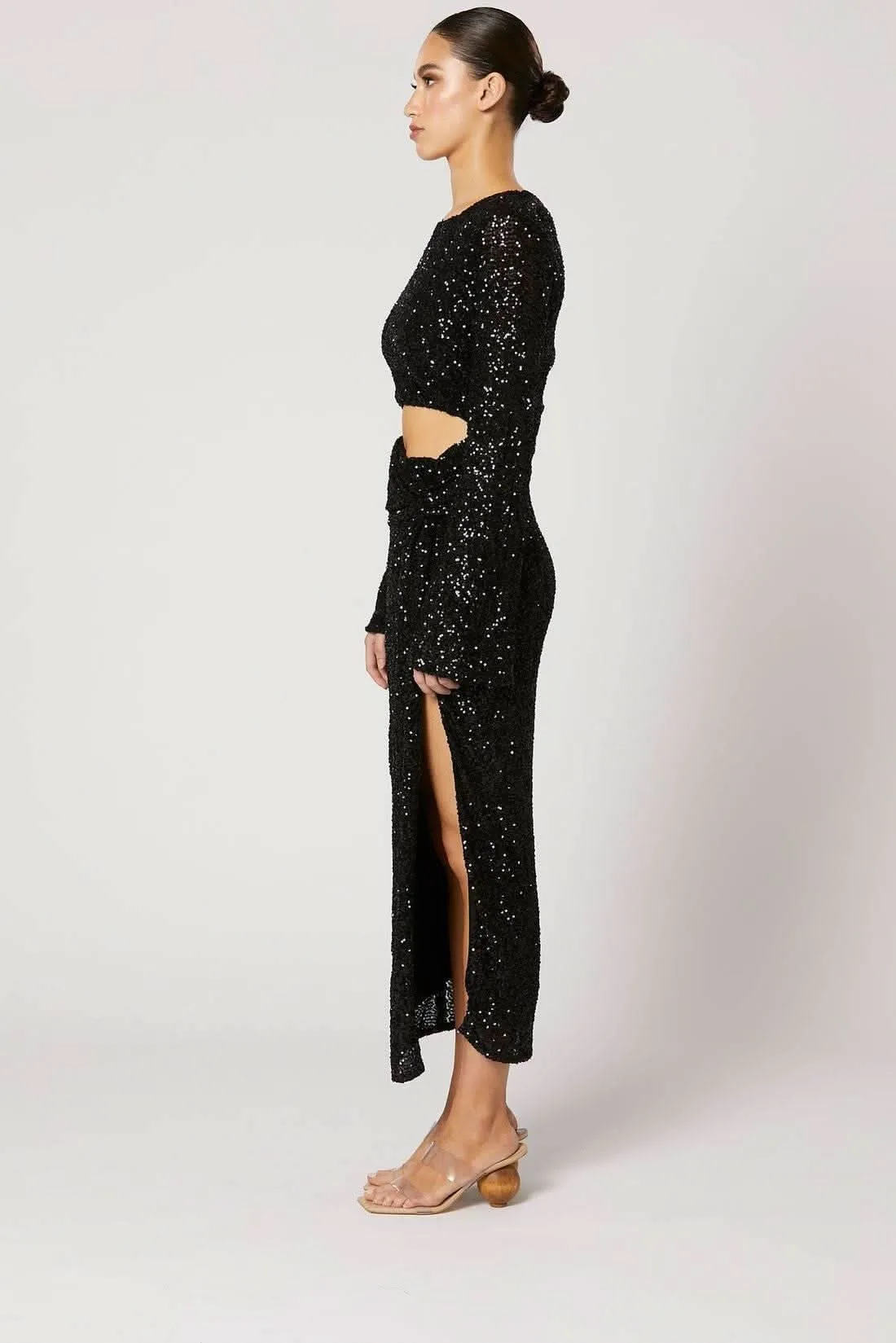 Chandra Sequin Knot Dress