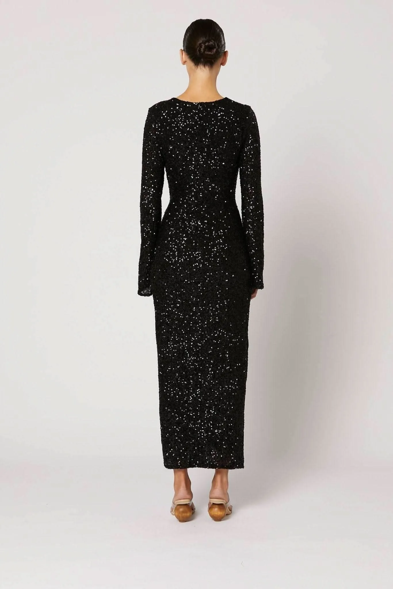 Chandra Sequin Knot Dress