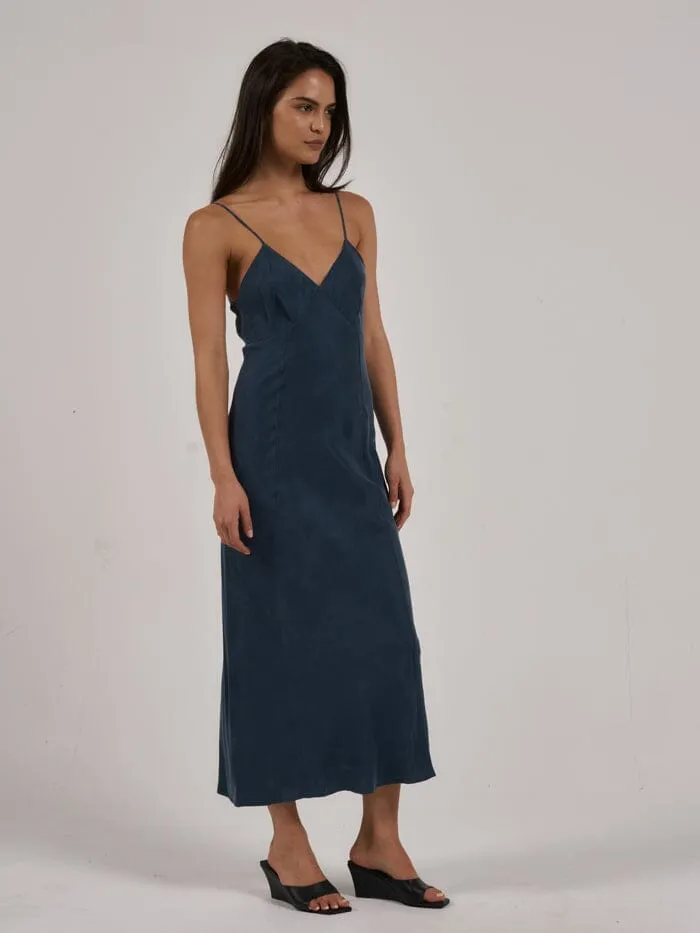 Chelsea Full Length Slip Dress - New Teal