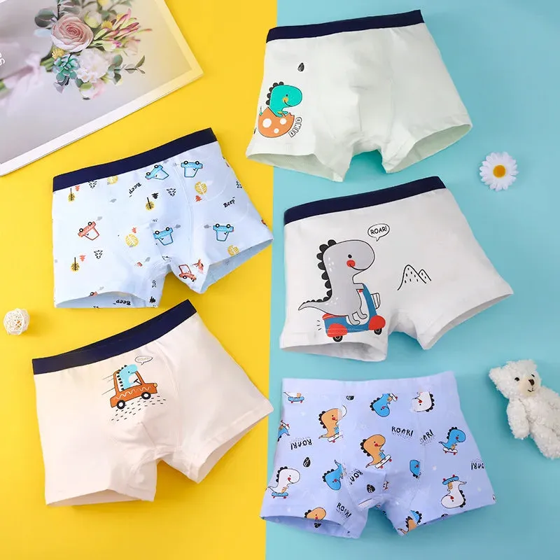 Children Boy Briefs Cotton Soft Toddler Cartoon Girl Short Panties Kid Underwear for Infant Boy Teen Underpant 2 -15 Years