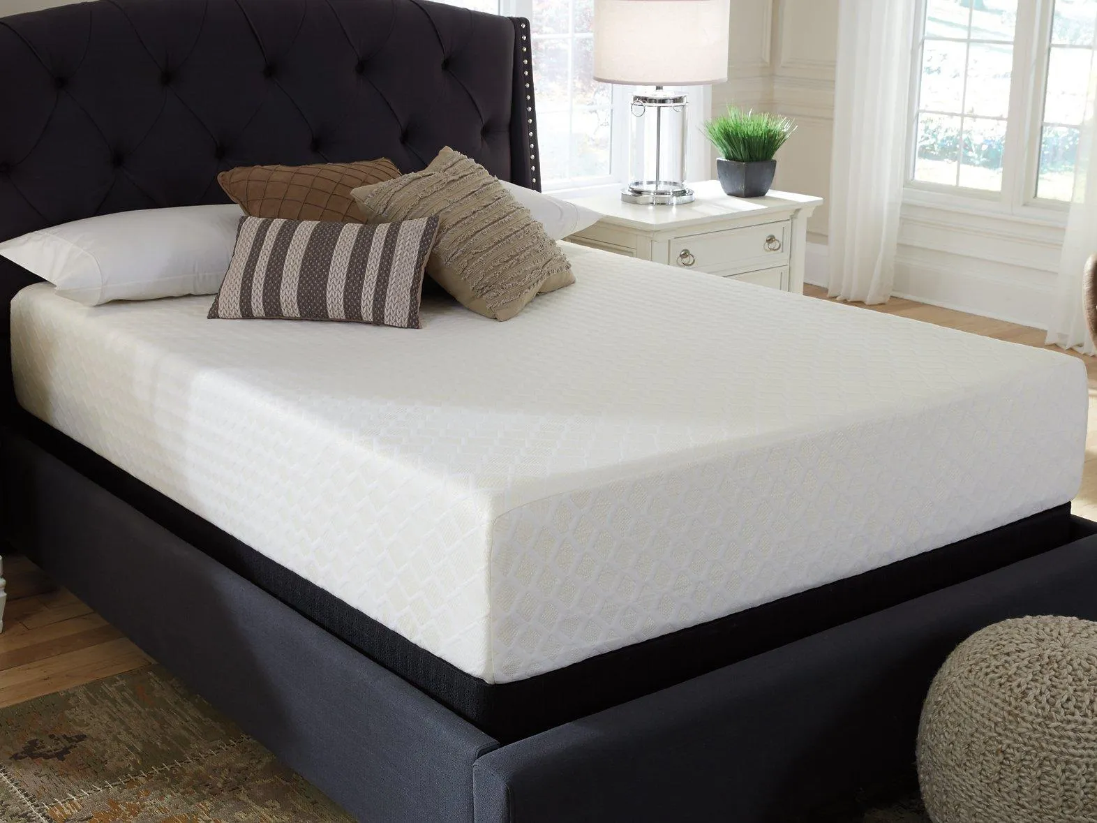 Chime 12 Inch Memory Foam Mattress and Base Set