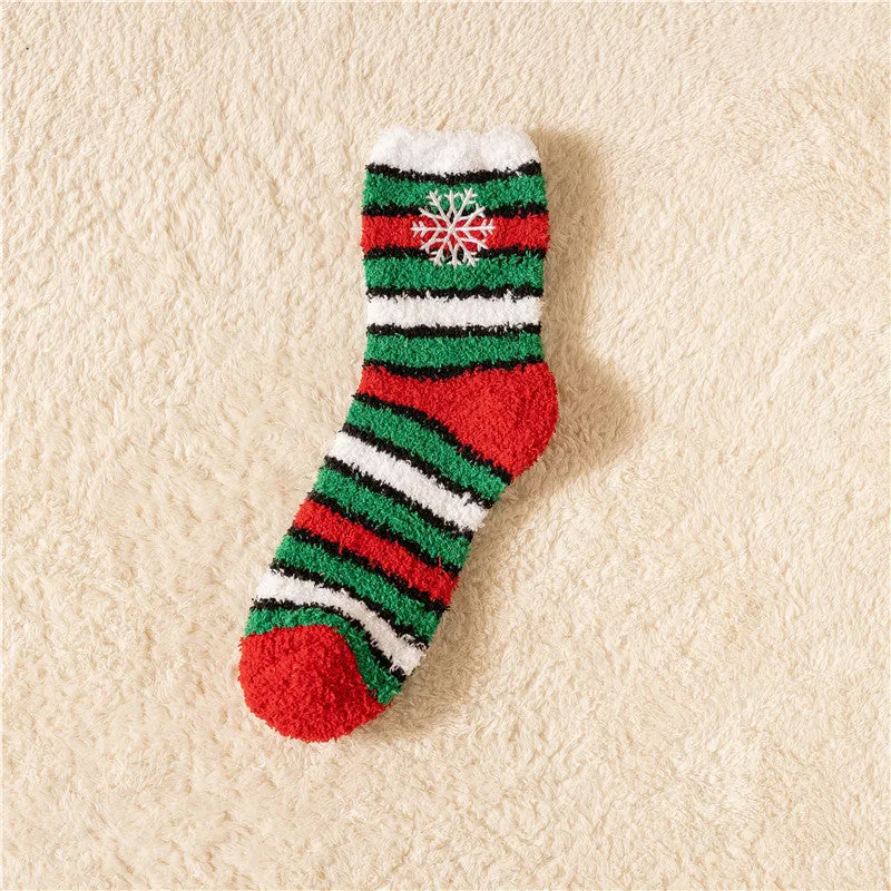 🎅Christmas Sale🎄 Coral Velvet Christmas Socks Padded Warm