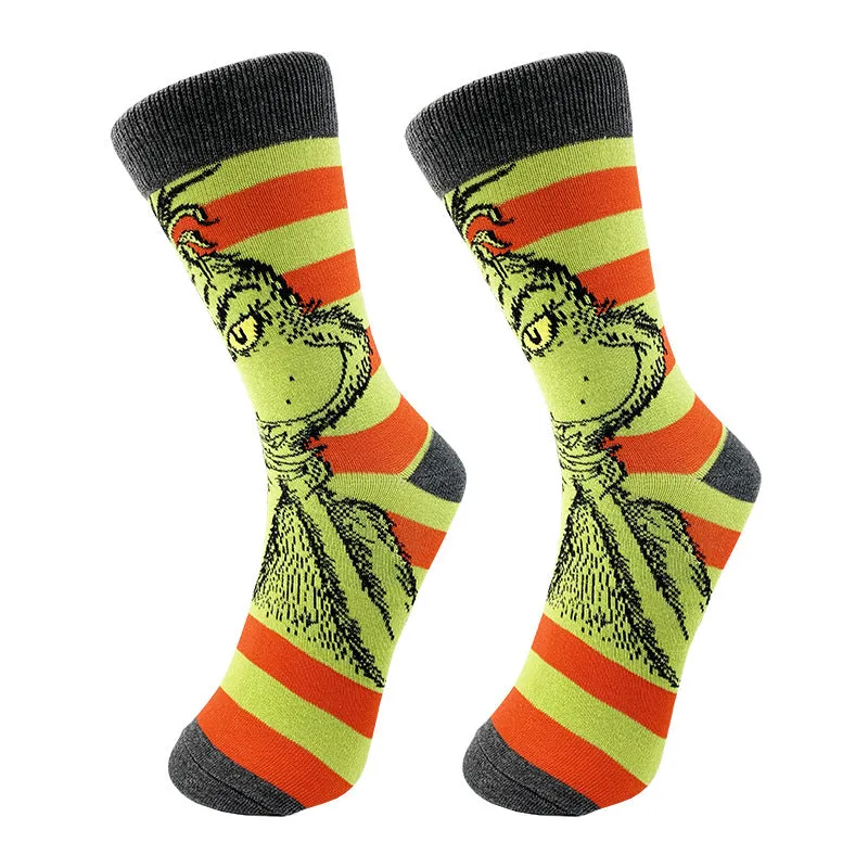 🎅Christmas Sale🎄 Grinch Knit Socks for Men and Women