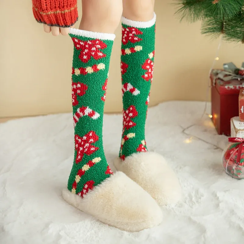 🎅Christmas Sale🎄 New Coral Velvet Calf Socks Christmas Stockings