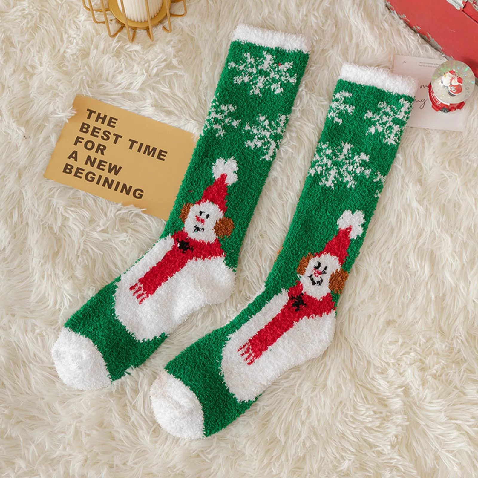 🎅Christmas Sale🎄 New Coral Velvet Calf Socks Christmas Stockings