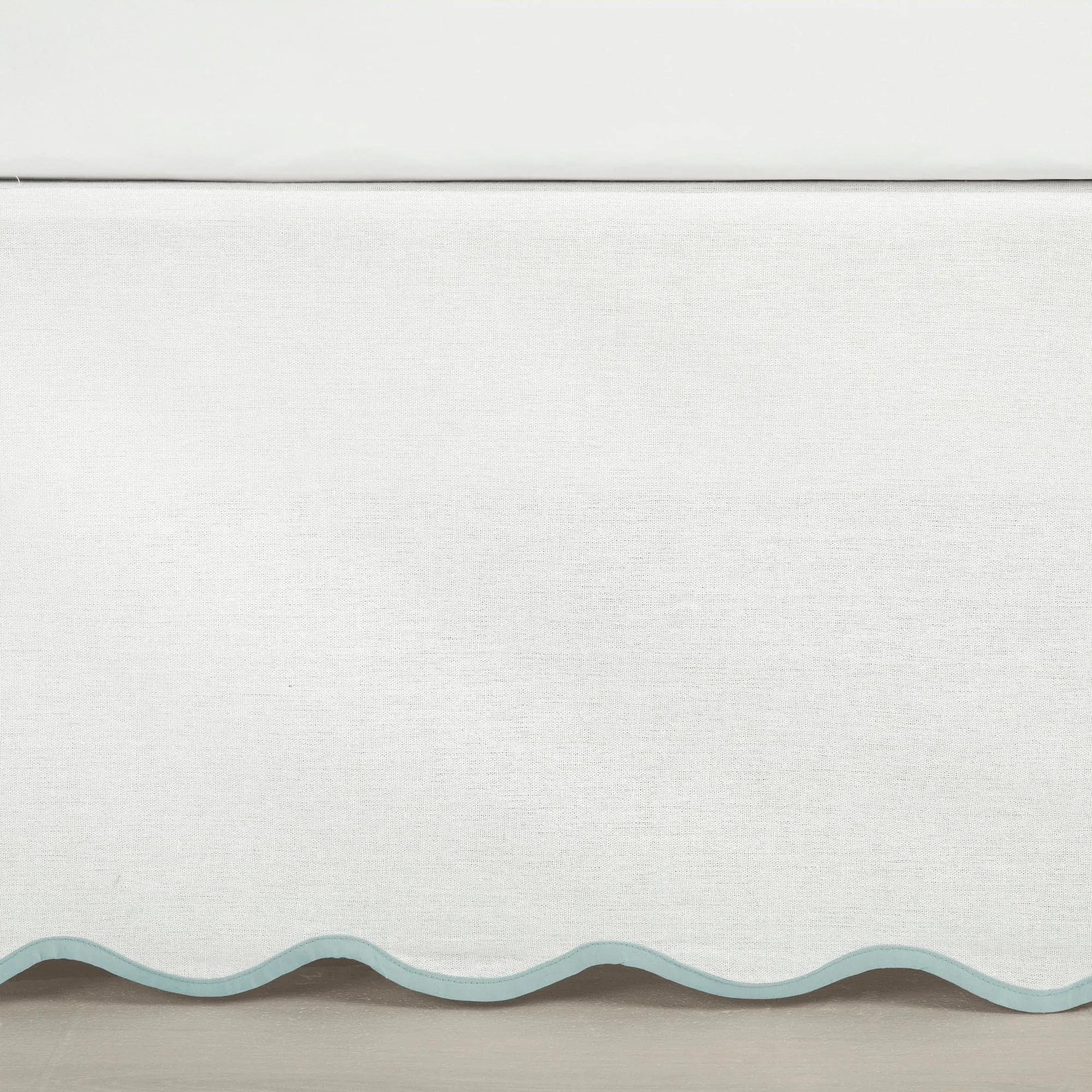 Coastal Chic Scalloped Edge Bed Skirt