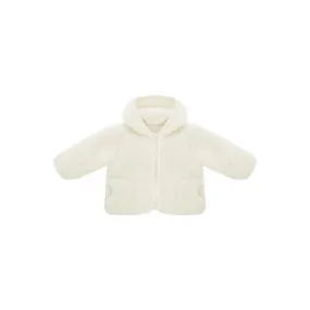 coat jacket sherpa - natural white