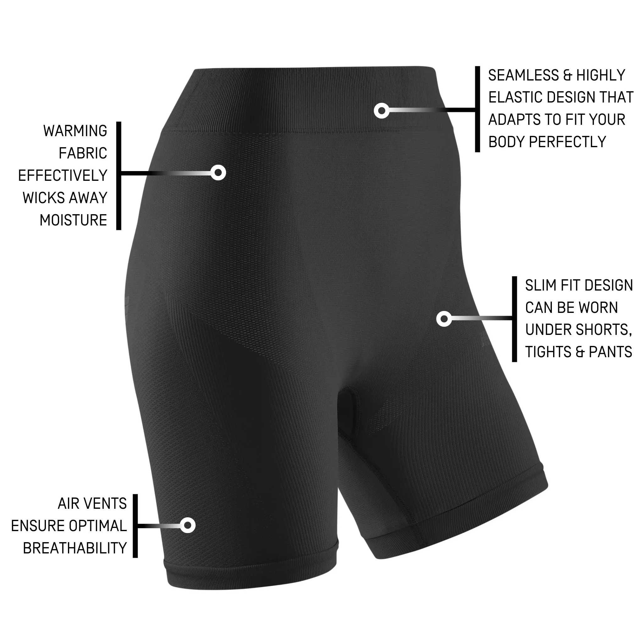 Cold Weather Base Shorts, Women