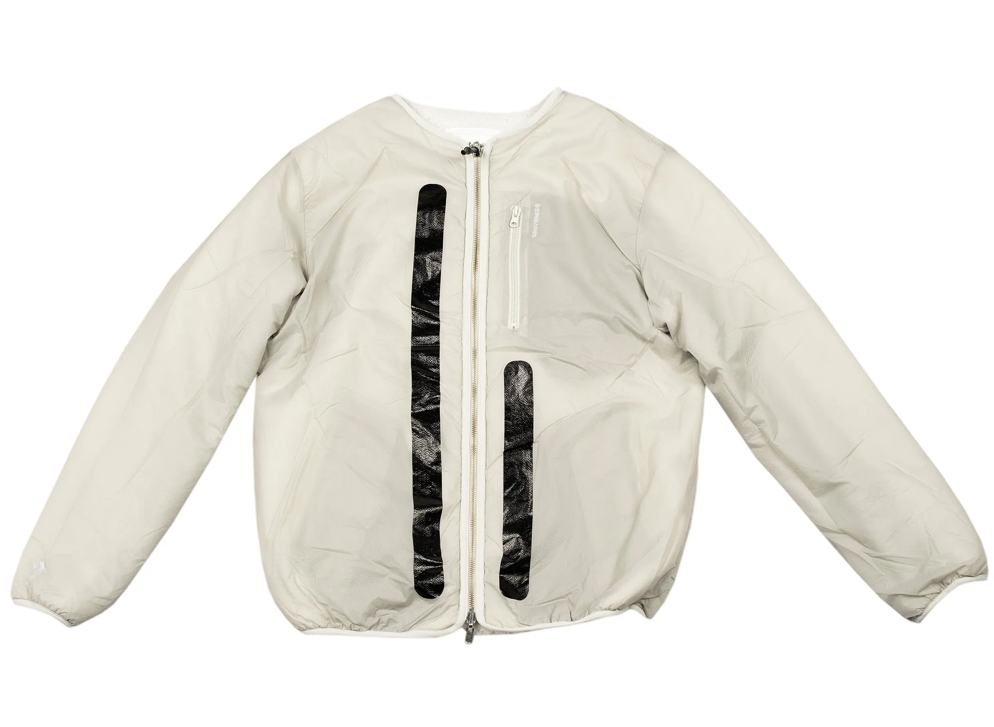 Converse x Slam Jam Sherpa Jacket in Bone Grey