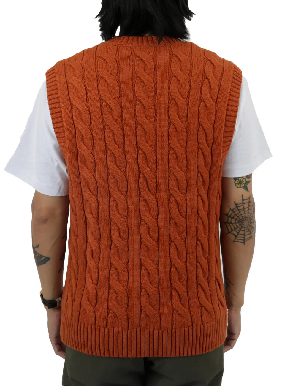 Cozy Cable Knit Vest - Oak