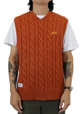 Cozy Cable Knit Vest - Oak