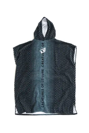 Creatures of Leisure Reliance Poncho Hooded Towel Slate Blue