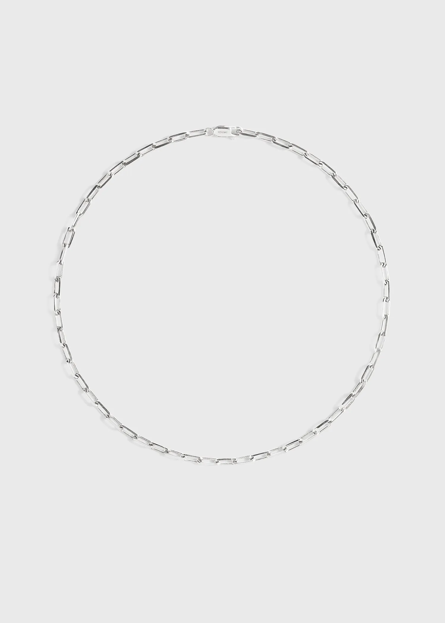 Crew-neck chain 18kt white gold