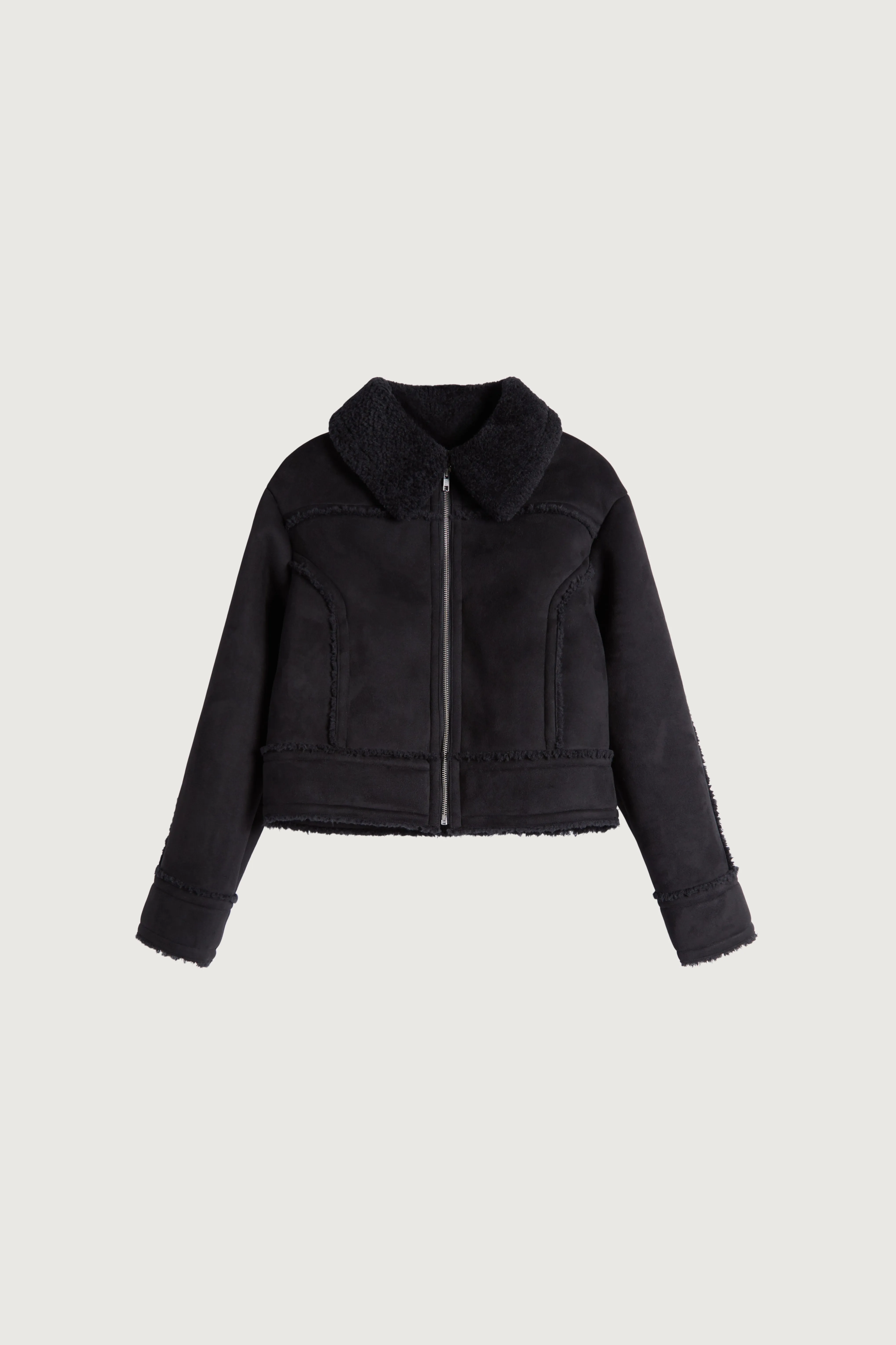 CROPPED SHERPA JACKET