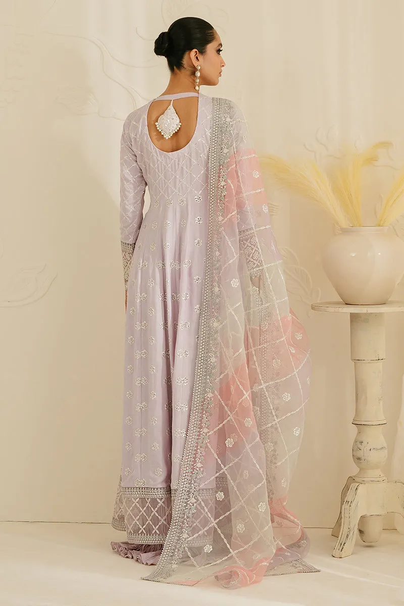 Cross Stitch Luxe Atelier Luxury Formals – Pastel Mauve - 3PC Silk Embroidered Suit